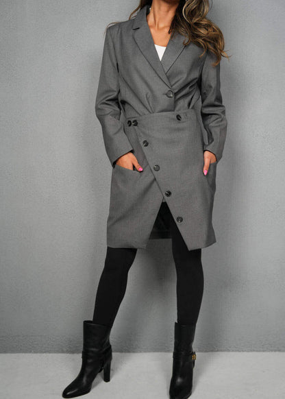 7457 Grey Blazer For Women