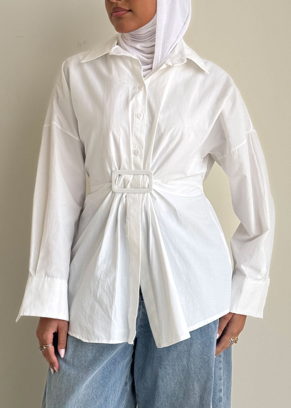 8213 Off White Shirt For Women