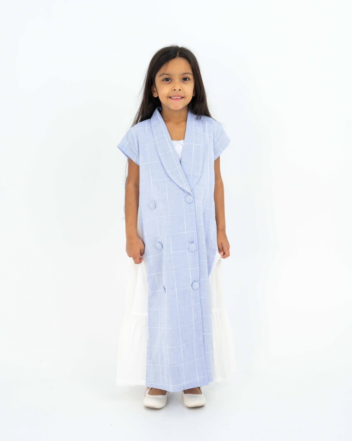 Capri Blue Daraa With Side Flares For Girls