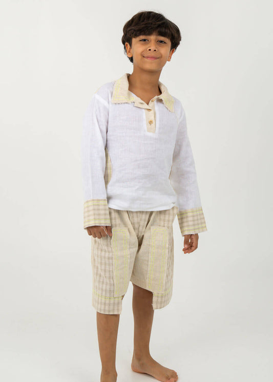 23SS1TB3ST7311 Beige Gergean Set For Boys