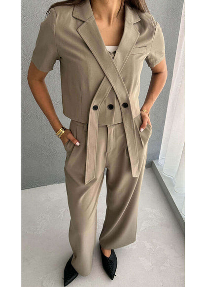 7498 Multi-Color Top And Bottom Set For Women