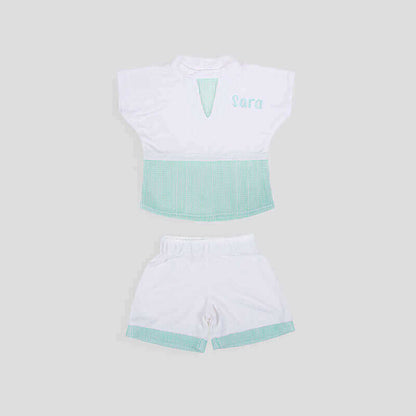Multi-Color Mesh Towel Set For Girls (With Embroidery Option)