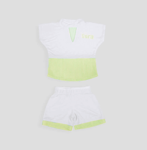 Multi-Color Mesh Towel Set For Girls (With Embroidery Option)