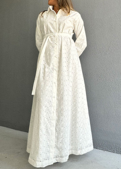 7576 White Elegant Summer Dress For Women Thoubi 7576 White Elegant Summer Dress For Women Thoubi