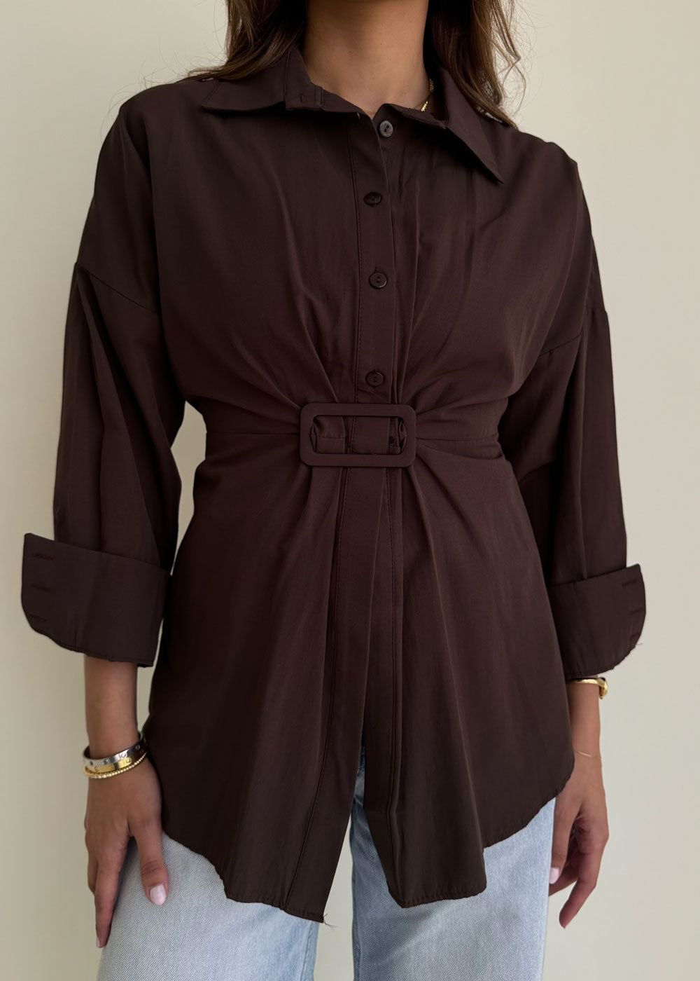 8213 Brown Shirt For Women