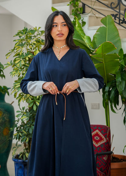 8078 Navy Blue Daraa Set For Women