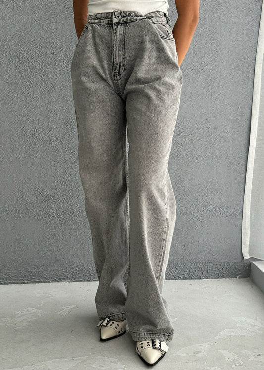 7610 Grey Jeans Pants For Women