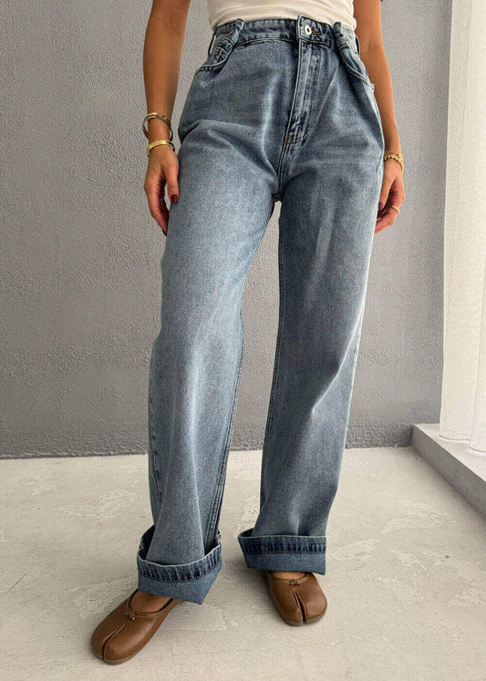 7610 Light Blue Jeans Pants For Women