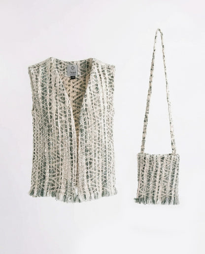 Boys’ Tiffany Blue Patches Gergean Vest With Bag Al Jazeera