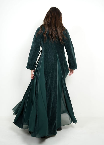 8100 Dark Green Velvet Daraa For Women