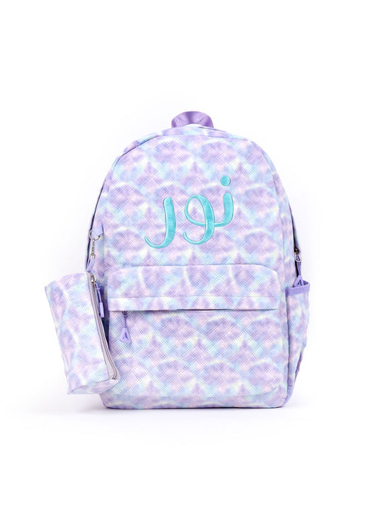 حقيبة 7355 أرجوانية للبنات PFW-23 (مع خيار تطريز الاسم)