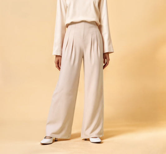 7621 Light Beige Pant For Women