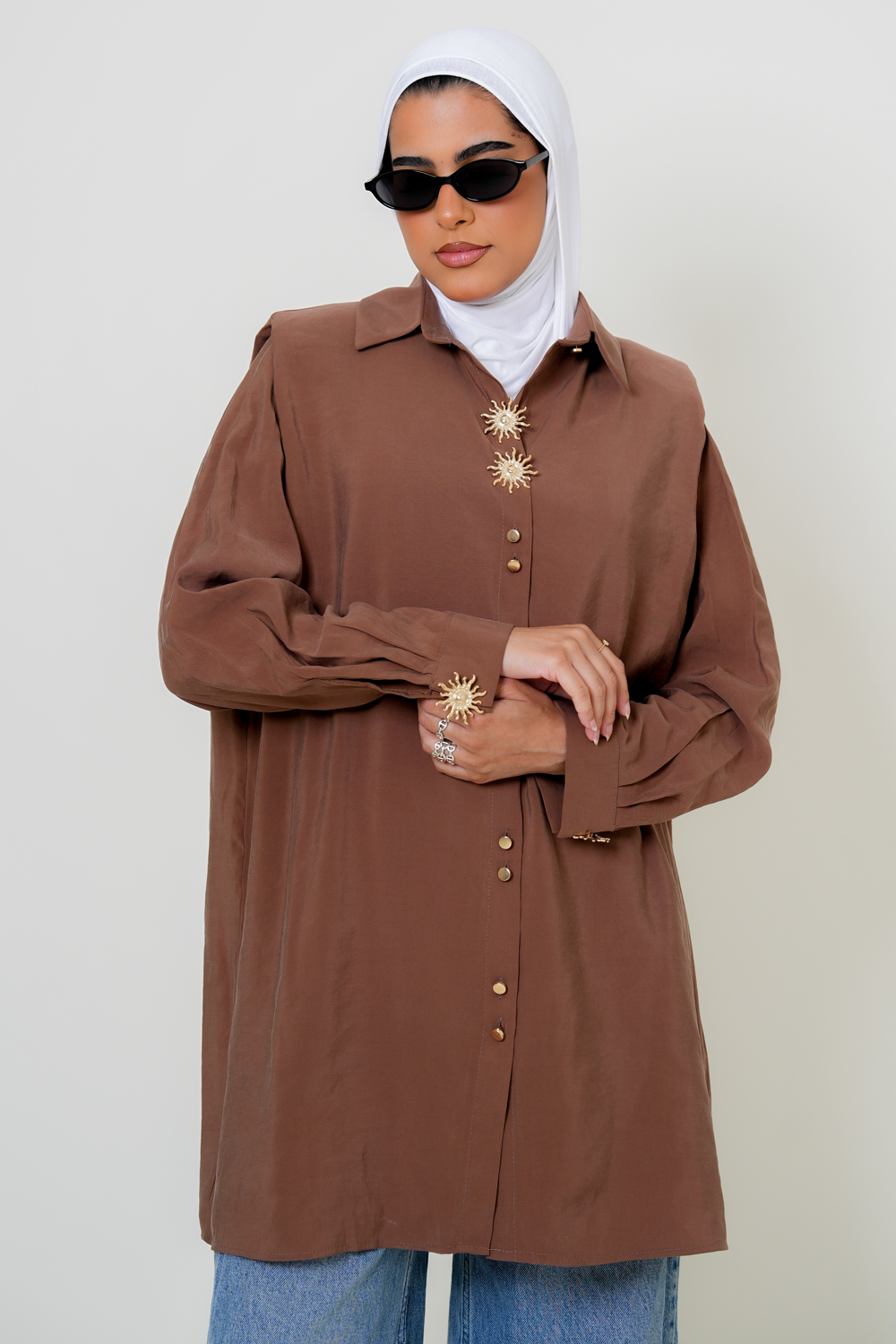 7905 Brown Blouse For Women