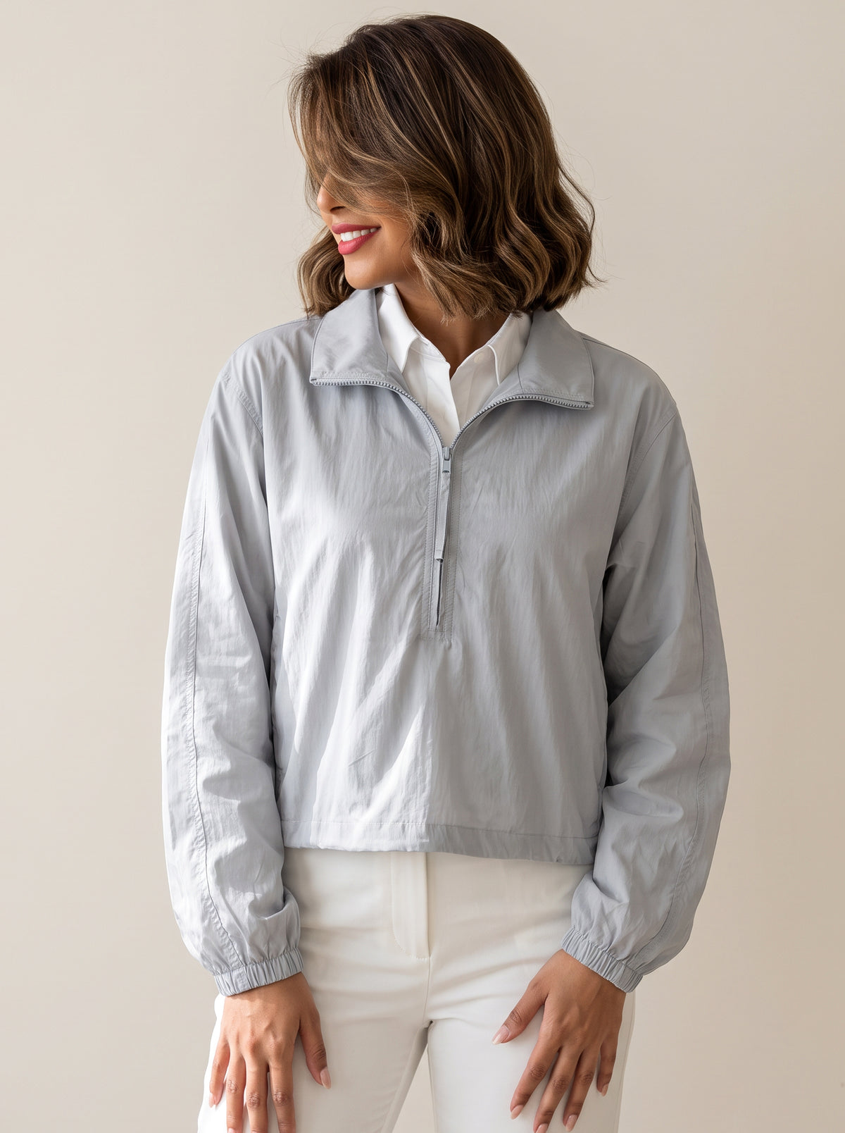 7850 Grey Blue Jacket For Women