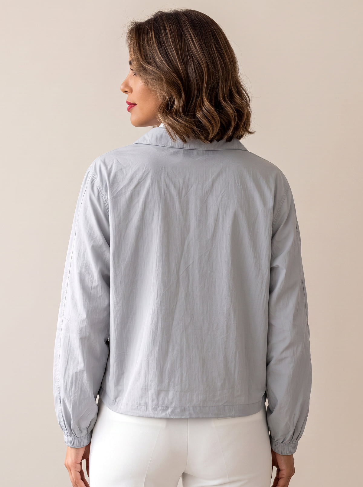 7850 Grey Blue Jacket For Women