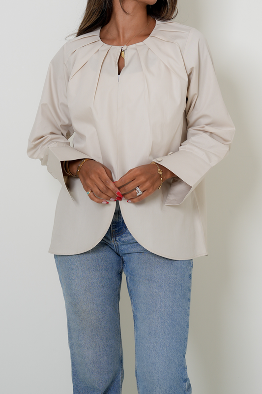 7862 Beige Top For Women