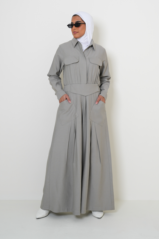 7863 Olive Jumpsuit For Women