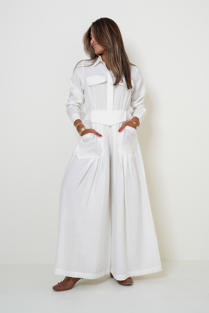7863 White Dress Women