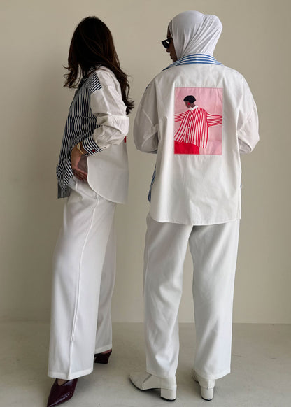 8216 Multi-Color Shirt For Women