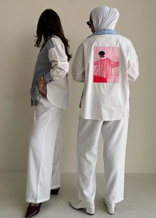 8216 Multi-Color Shirt For Women