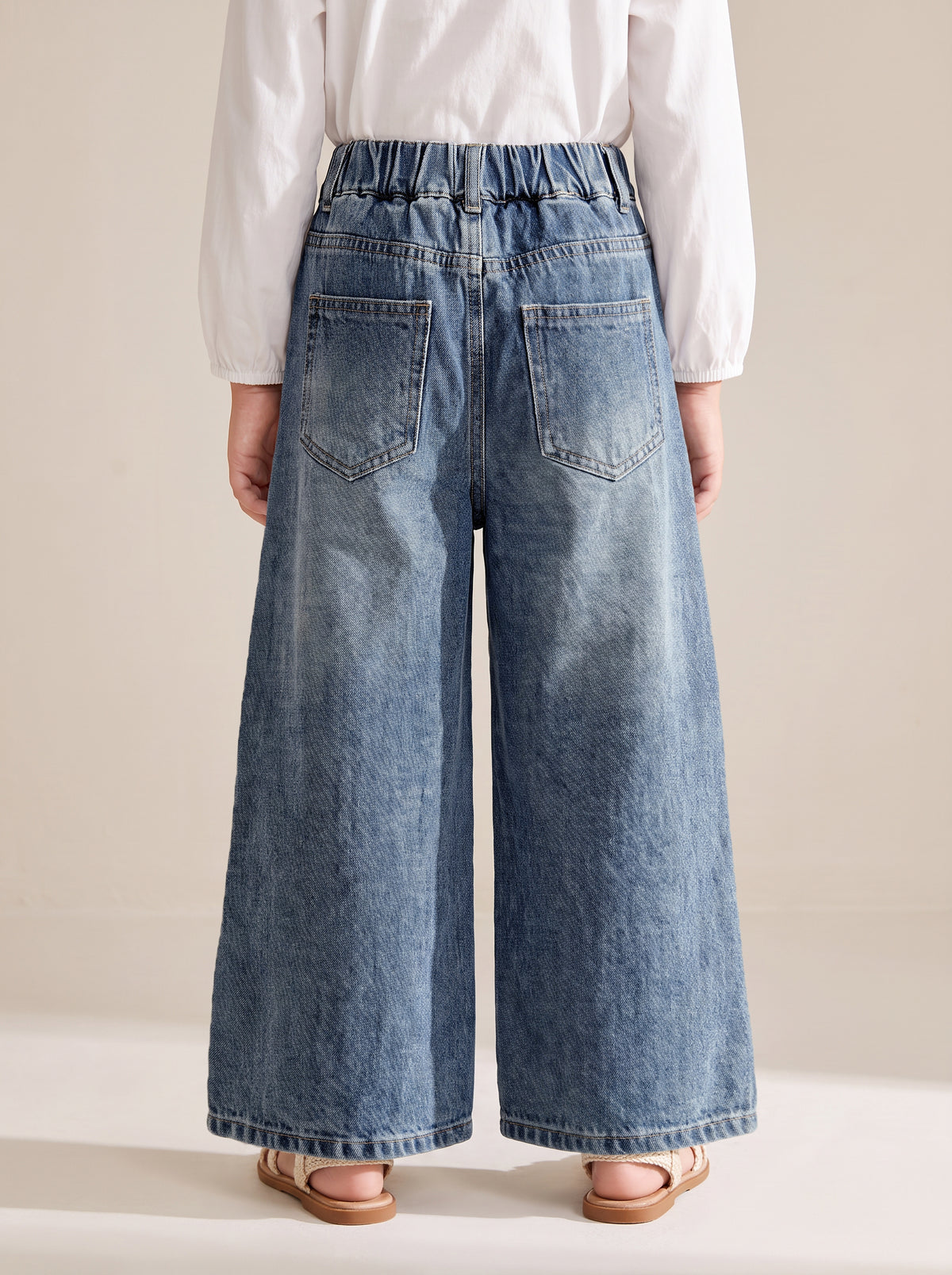 8120 Blue Denim Pants For Girls