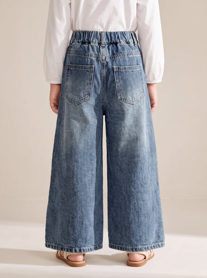 8120 Blue Denim Pants For Girls