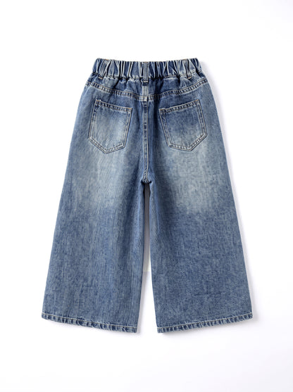8120 Blue Denim Pants For Girls