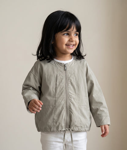 8142 Beige Jacket For Girls
