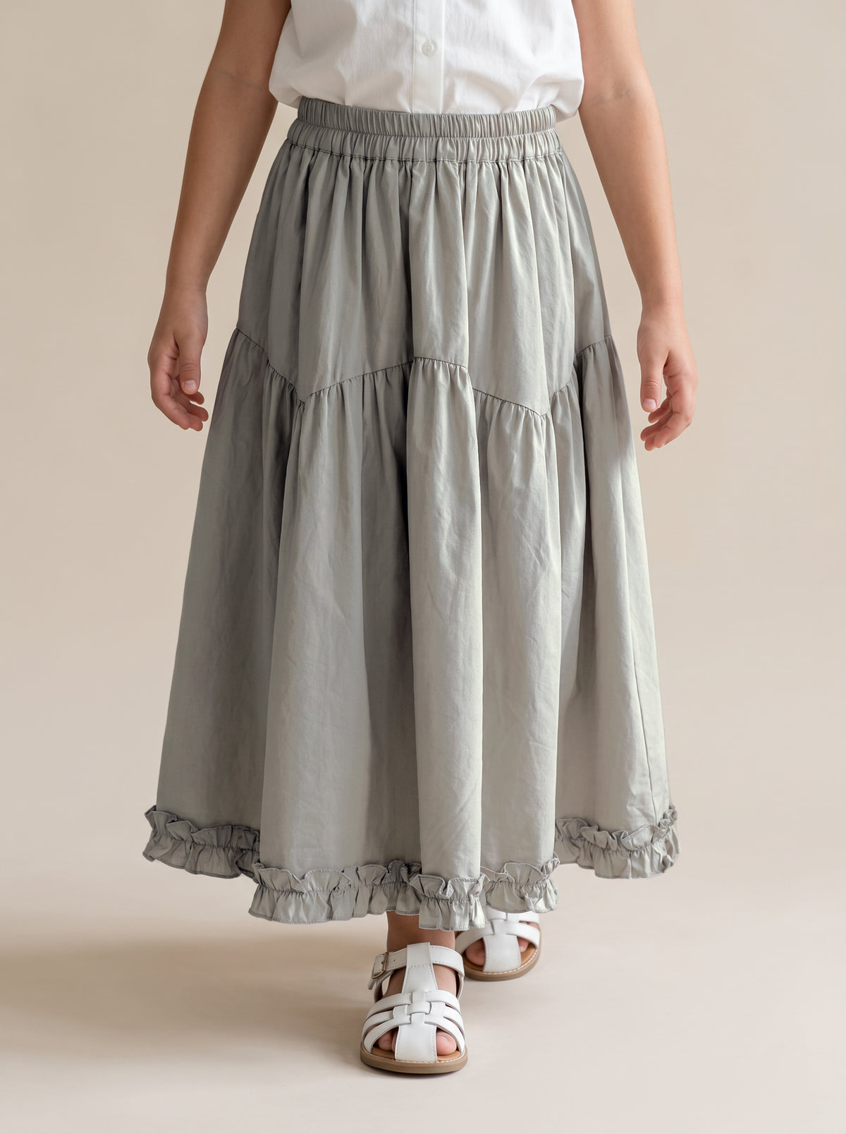 8148 Grey Skirt For Girls