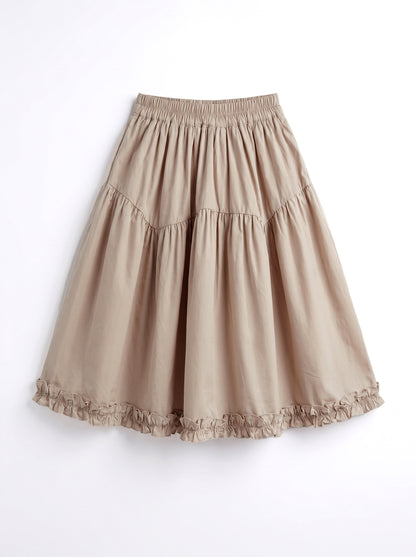 8148 Beige Skirt For Girls