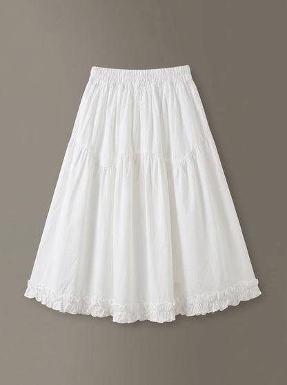 8148 White Skirt For Girls