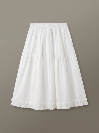 8148 White Skirt For Girls