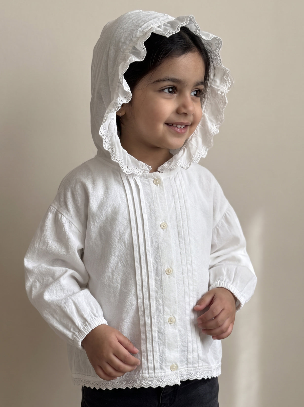 8153 White Jacket For Girls