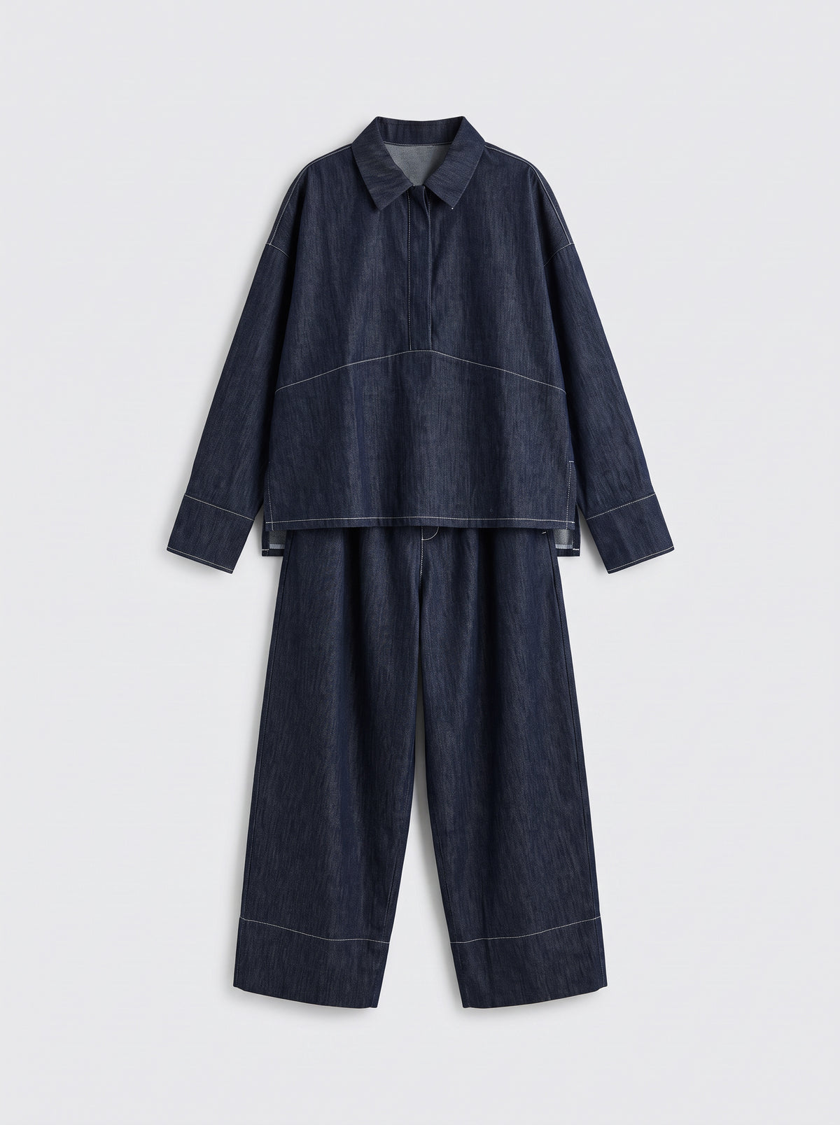 8165 Navy Jacket and Pants Set For Women