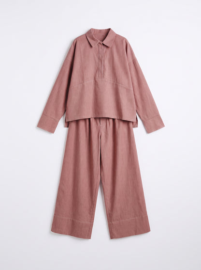 8165 Pink Jacket and Pants Set For Women
