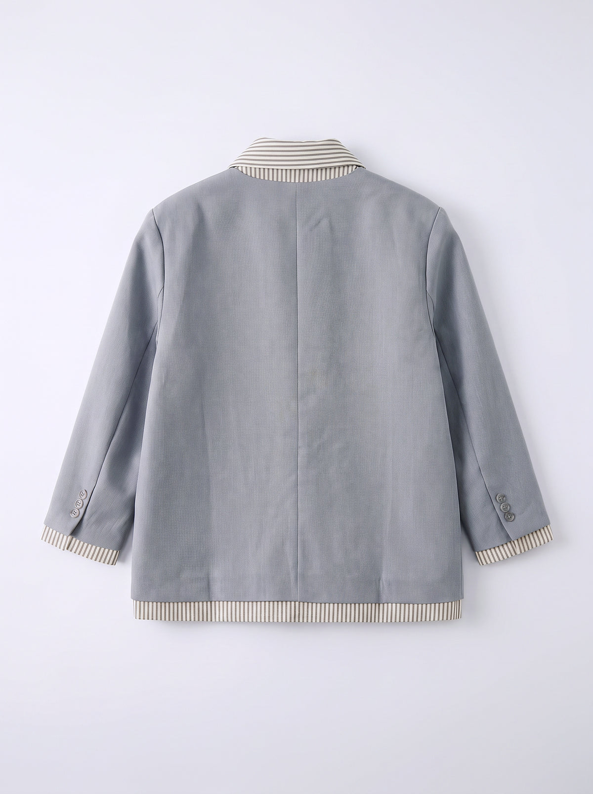 8167 Light Grey Blazer For Women