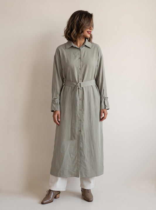 8197 Beige Long Shirt For Women