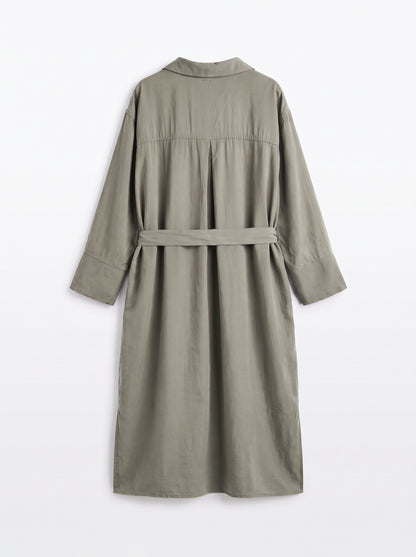 8197 Beige Long Shirt For Women