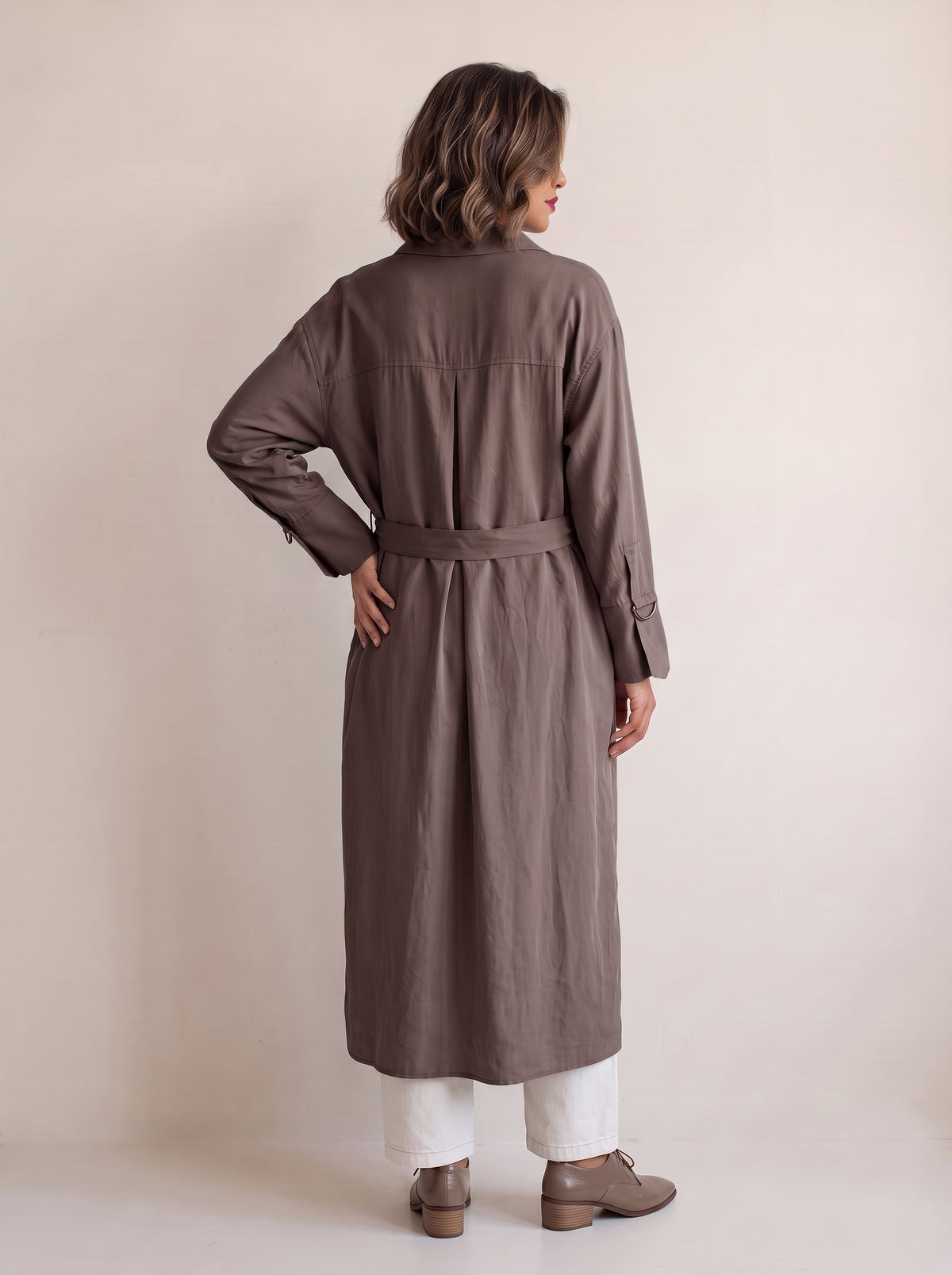 8197 Brown Long Shirt For Women