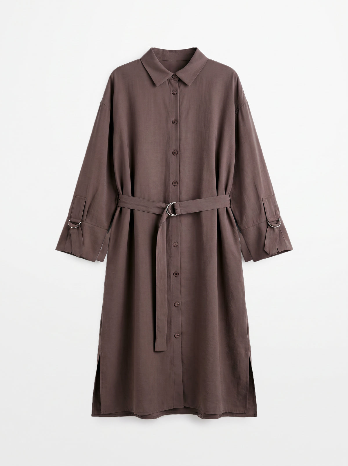 8197 Brown Long Shirt For Women
