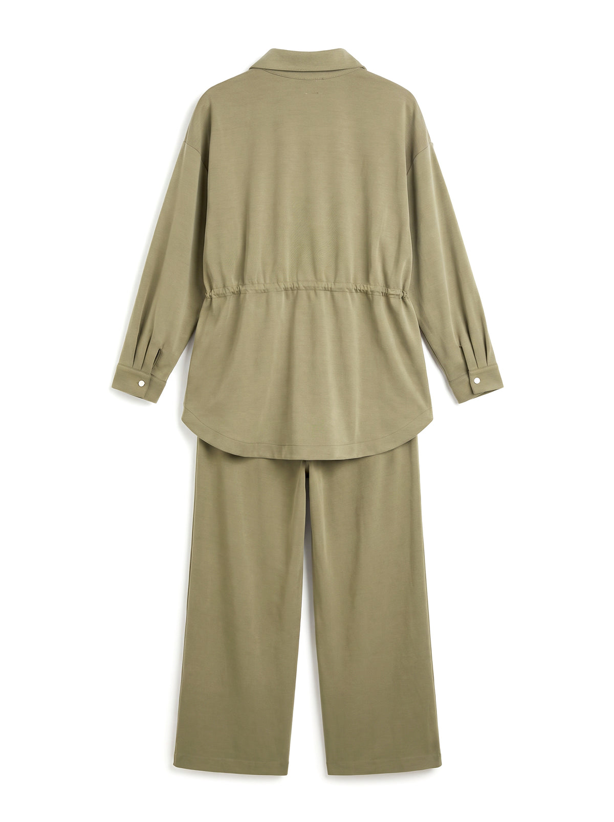 8203 Light Green Shirt And Pants Set For Women