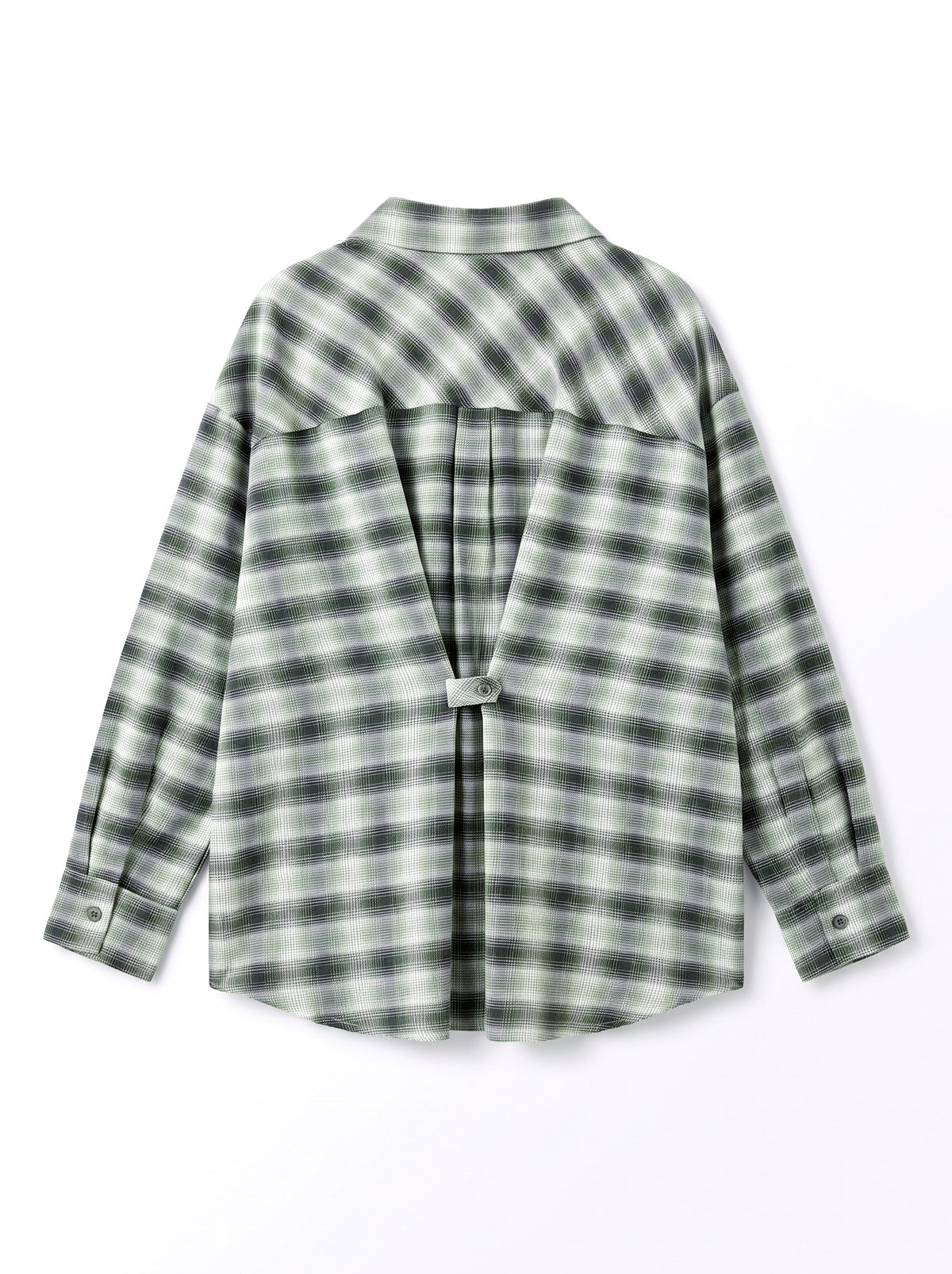 8222 Green Oversize Shirt For Women