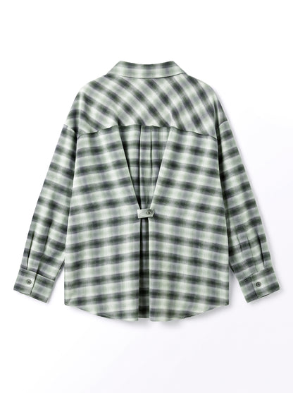 8222 Green Oversize Shirt For Women