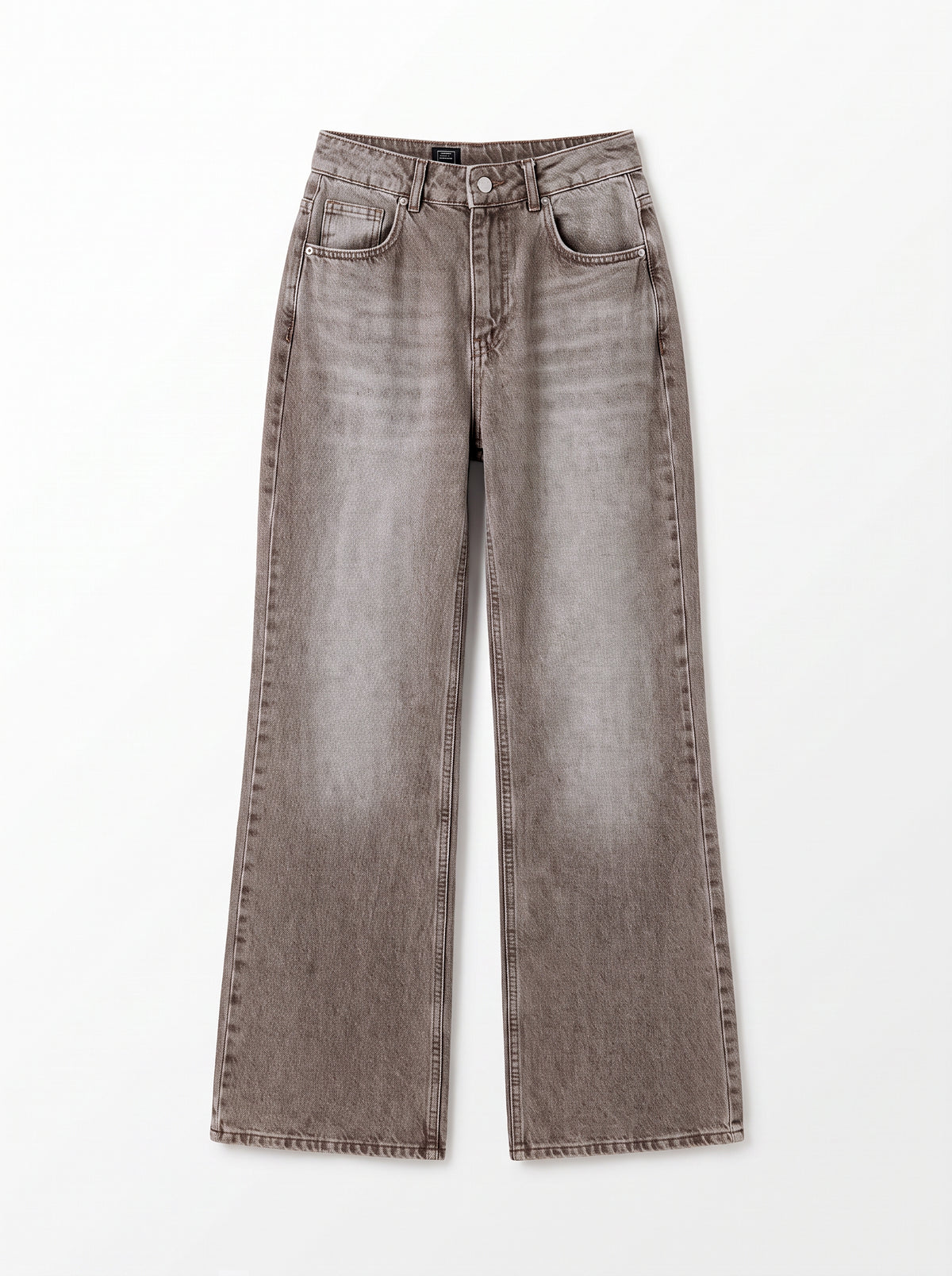 8227 Light Brown Denim Pants For Women