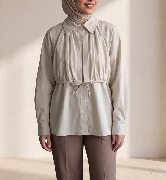 8286 Light Beige Shirt For Women