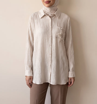 8321 Beige Shirt For Women
