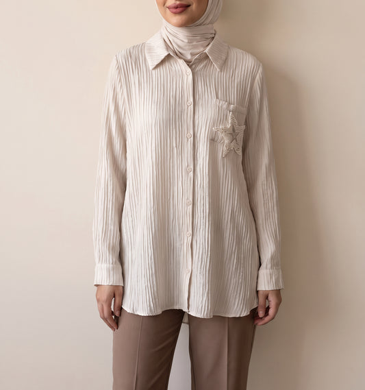 8321 Beige Shirt For Women