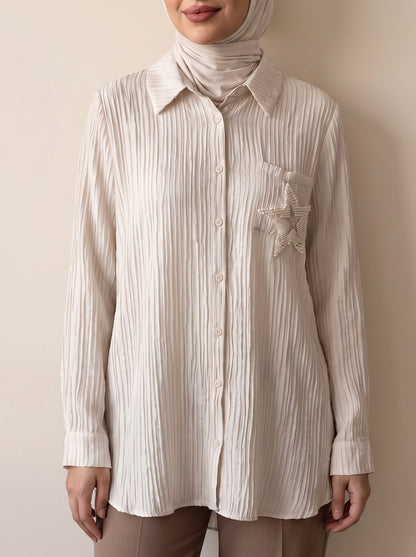 8321 Beige Shirt For Women