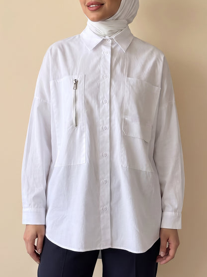 8323 White Shirt For Women