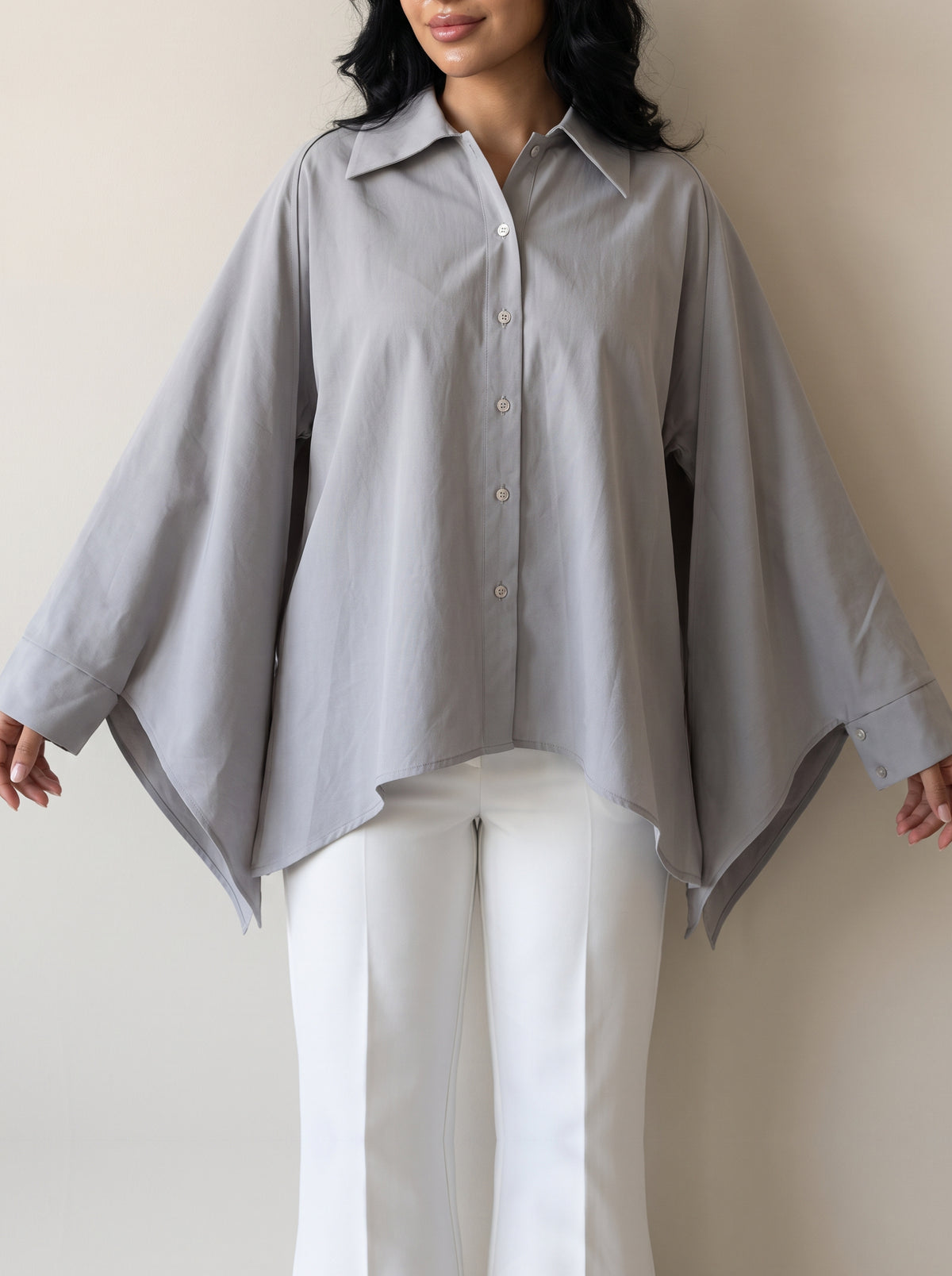 8383 Light Grey Shirt For Women